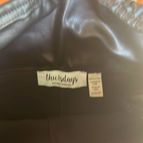 Thursdays faux leather fleece lined pants - Picture 5 of 10